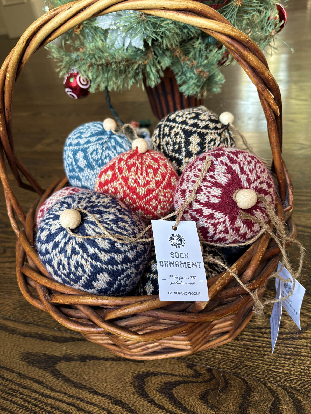 Zelta Black Knit Christmas Ornament