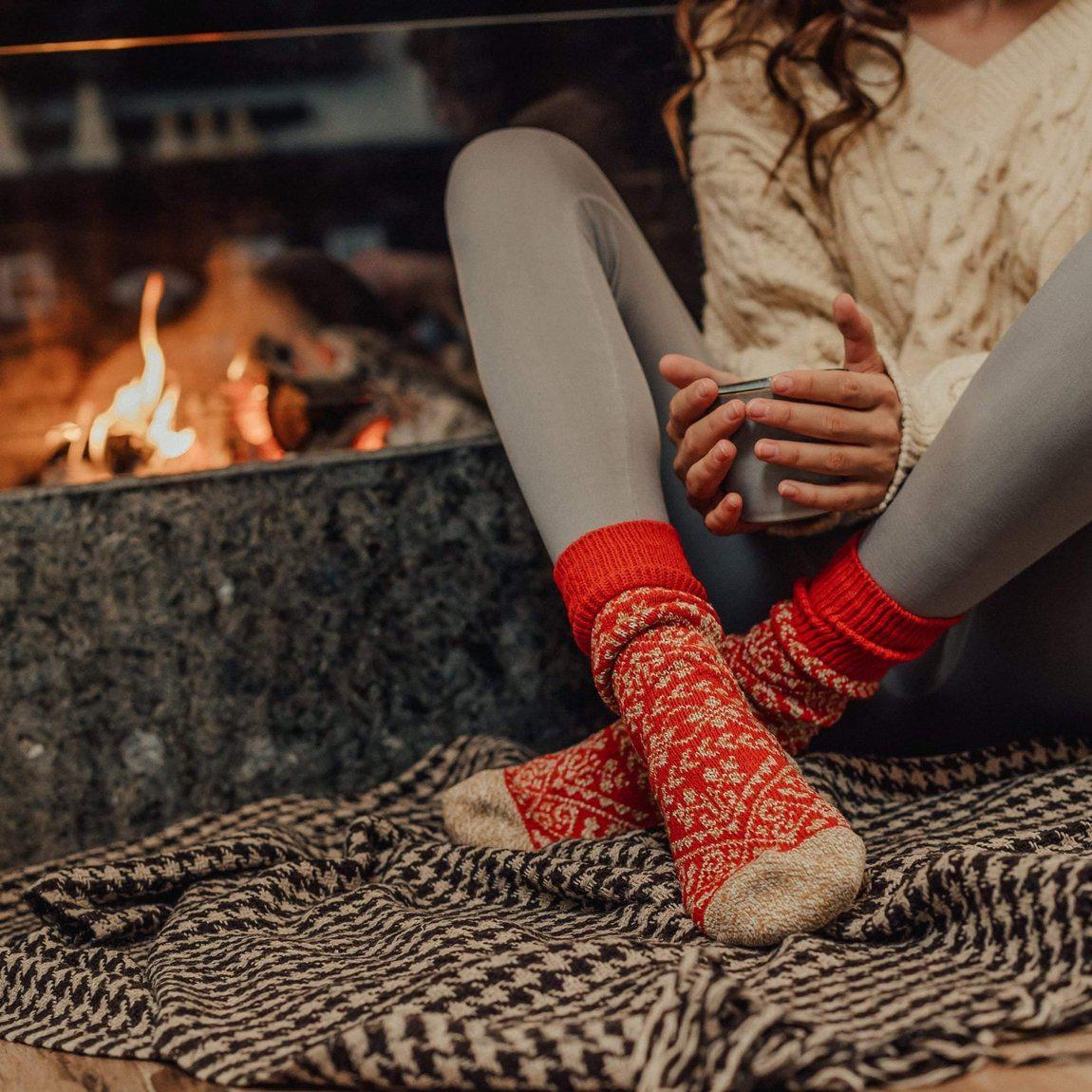 Zelta Black Cozy Socks