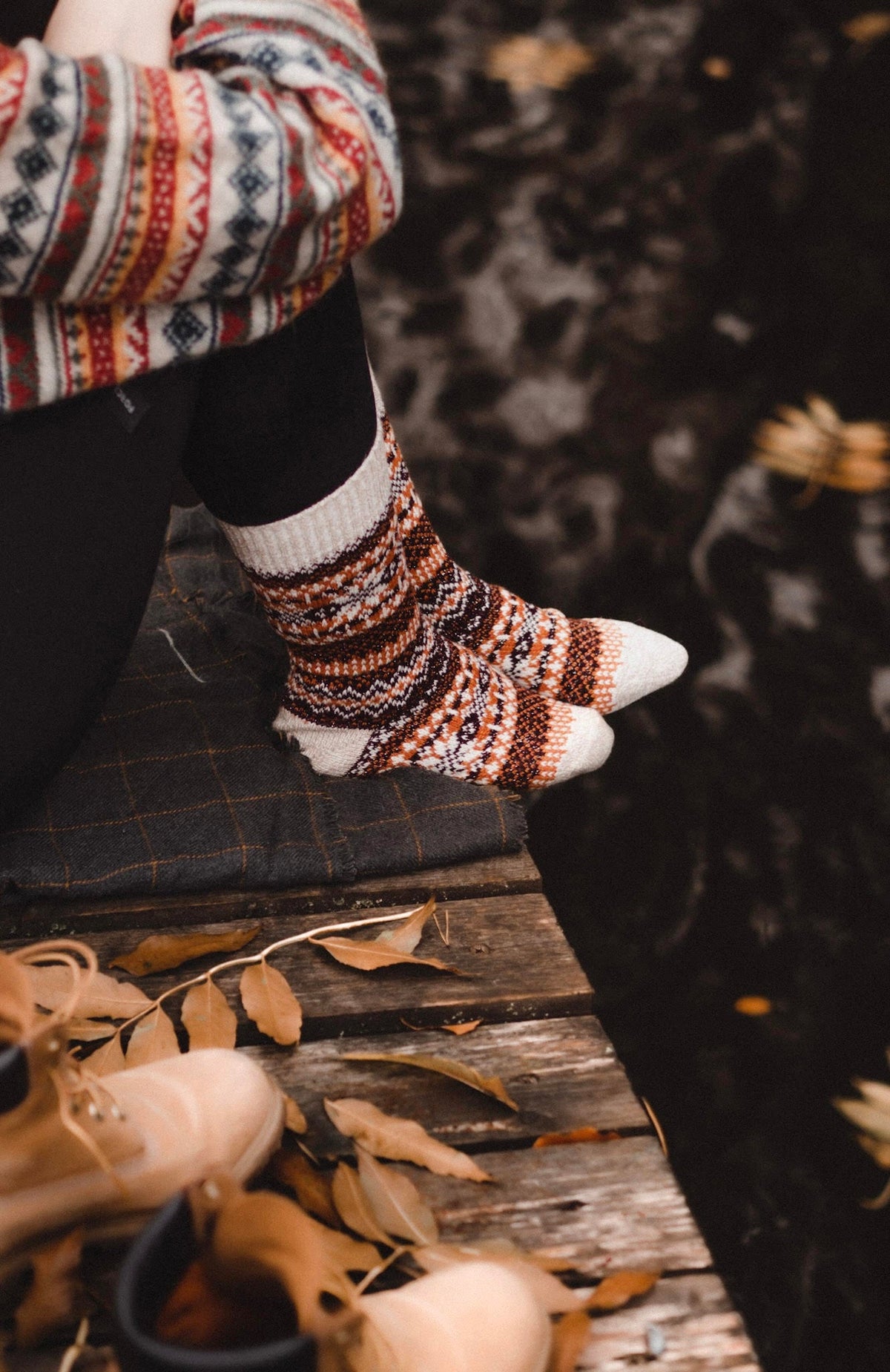 Asenka Pumpkin Cozy Socks