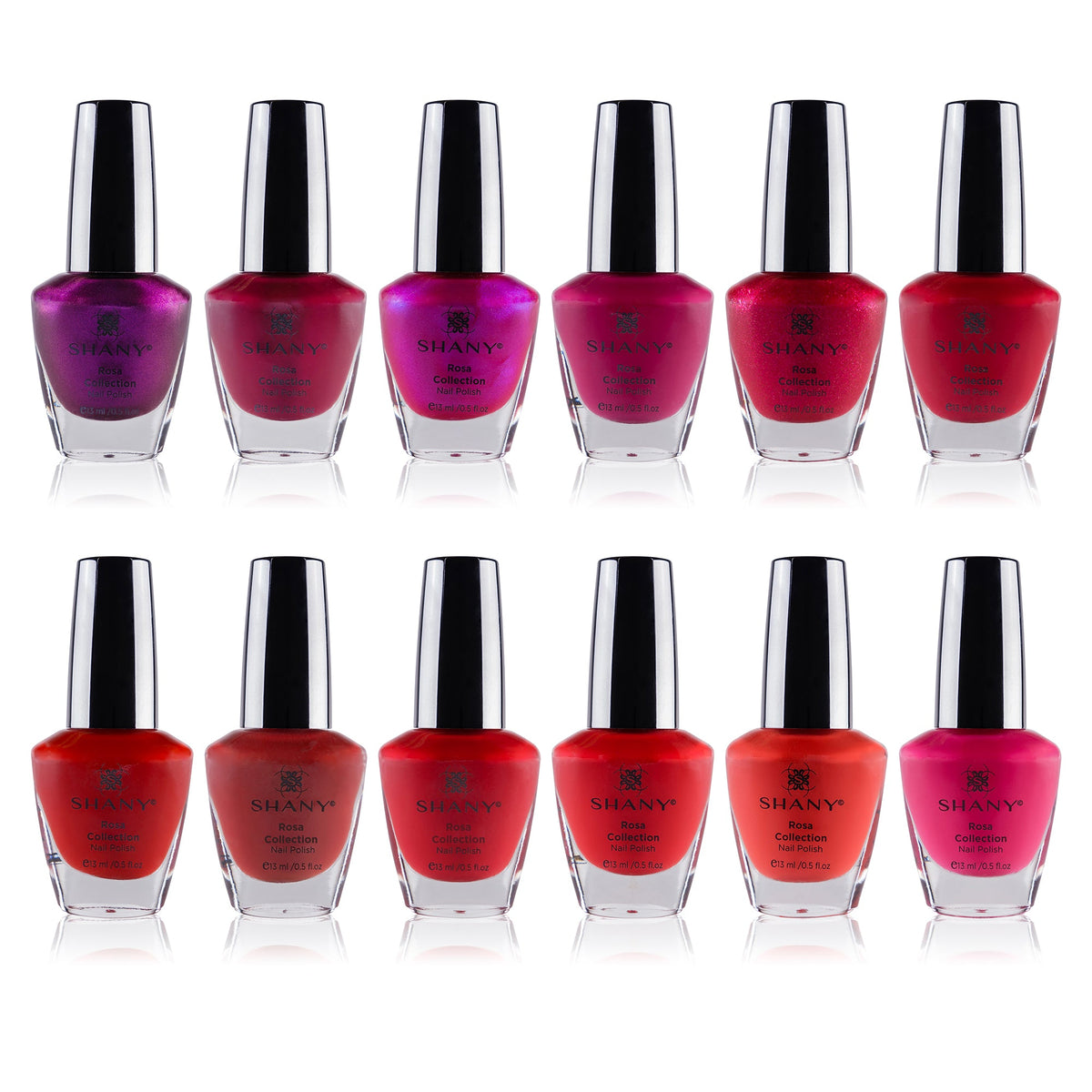 SHANY DIY Nail Polish Set - Quick Dry Nail Lacquer Kit, Vibrant & Colorful DIY Collection, Semi Glossy, Shimmery & Matte Finishes - Full Size - 12 Colors - SHOP - NAIL POLISH - ITEM# SH-SHNN-PARENT