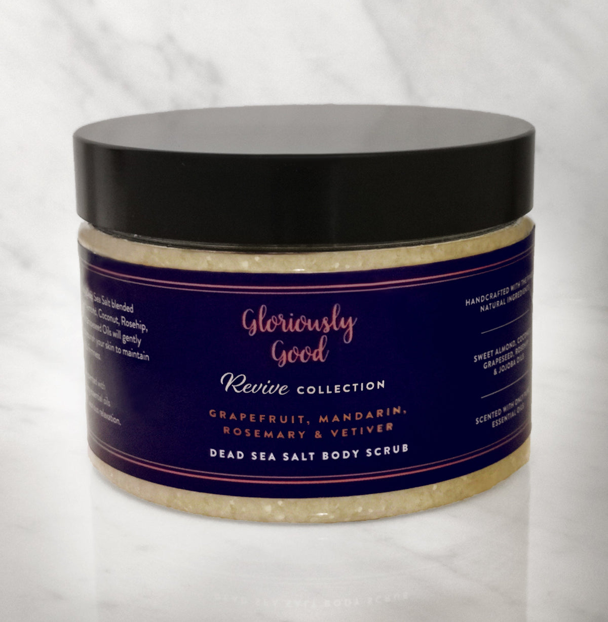 Grapefruit, Mandarin, Rosemary & Vetiver Dead Sea Salt Natural Body Scrub