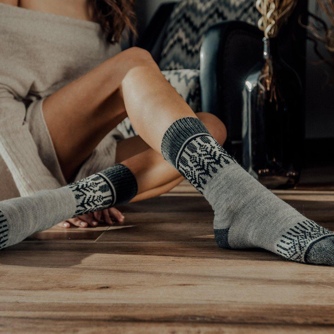 Yule Ash Merino Wool Socks