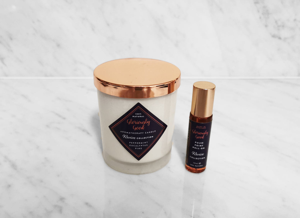 Uplifting Aromatherapy Gift Set with Organic Essential Oils