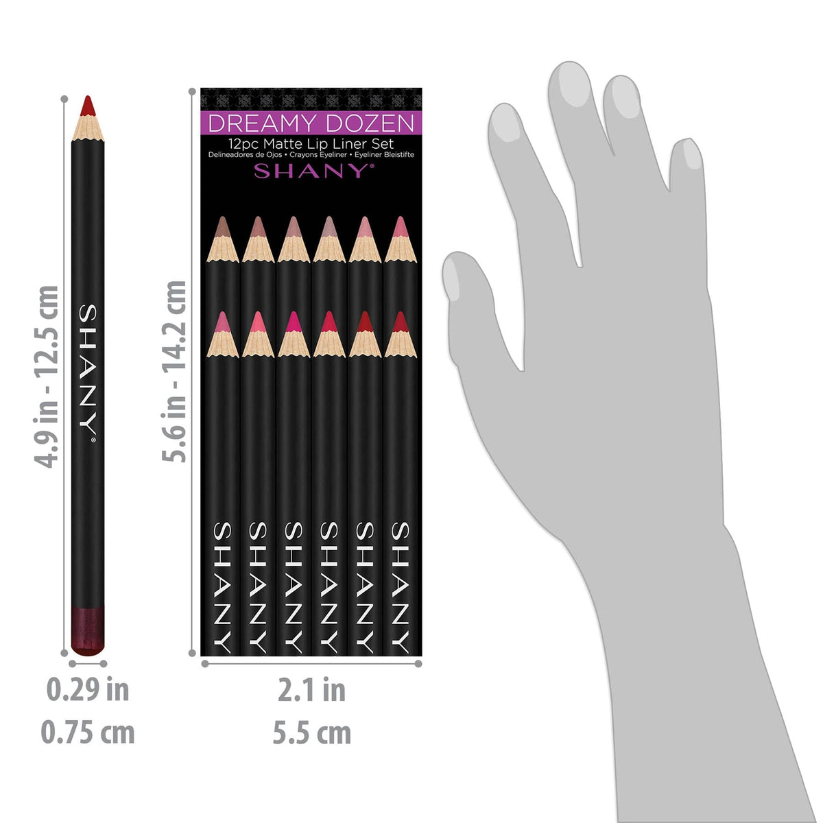Dreamy Dozen Matte Lip Liner Set - 12 pc